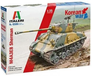 ITA6586 - M4A3E8 Sherman Koreakriegspanzer zum Zusammenbauen und Lackieren