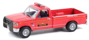 GREEN67010B - FORD F-350 1992 Massachusetts Forety FIRE & RESCUE Blisterpackung