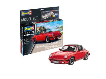 REV67689 - Model Set PORSCHE 911 Carrera 3.2 Targa mit Lackierung zum Zusammenbauen