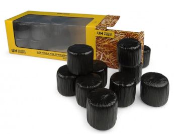 UH7230 - 20 schwarz folierte Silage-Rundballen
