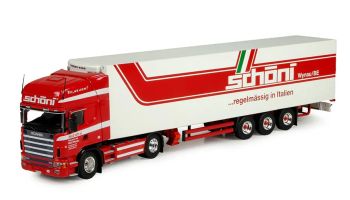 TEK73906 - SCANIA 124 Topline 4x2 mit 3-Achs-Kühlauflieger SCHONI