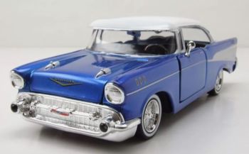 MMX79030BLEU - CHEVROLET BelAir 1957 Coupé Blau mit weißem Dach