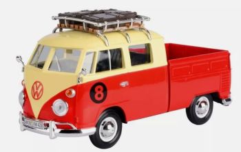 MMAX79582 - VOLKSWAGEN Typ 1 Pick-up mit Dachgepäckträger Rot und Beige #8