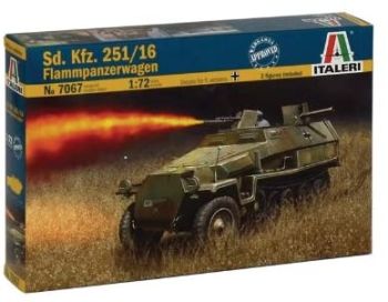 ITA7067 - Fahrzeug Sd.Kfz. 251/16 Flammpanzerwagen zum zusammenbauen und lackieren