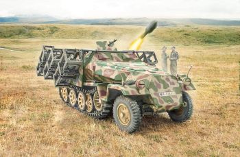 ITA7080 - Fahrzeug Sd.Kfz. 251/1 Wurfrahmen Stuka zu Fuss zum zusammenbauen und lackieren