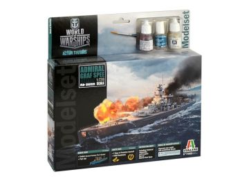 ITA74003 - Starter Kit – Admiral Graf Spee WORLS OF WARSHIPS zum Zusammenbauen und Bemalen