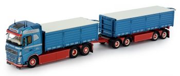 TEK74995 - VOLVO FH04 GL 6x2 starr mit Planenanhänger 2 + 2 Achsen MICHAEL JEPSEN