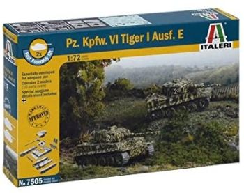 ITA7505 - Pz.Kpfw.VI Tiger I Panzer Schnellmontage zum Zusammenbauen und Lackieren