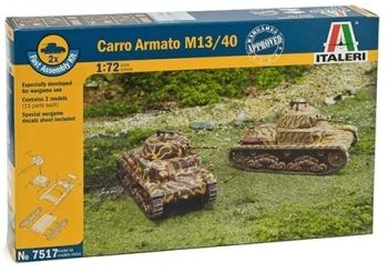 ITA7517 - Panzer Carro Armato M13/40 Schnellmontage zum zusammenbauen und lackieren