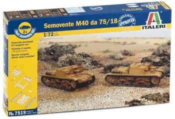 ITA7519 - Semovente M40 da 75/18 Tanks Schnellmontage zum Zusammenbauen und Lackieren