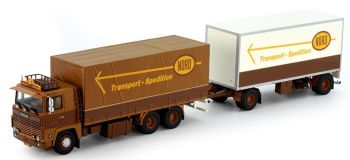 TEK75626 - SCANIA 141 Starr 6x4 mit Anhänger 1+1 ASG NORD Achsen