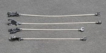 YCC783C-4 - Pfeil-Metallkabel für LG 1550 Schwarz RAL9005