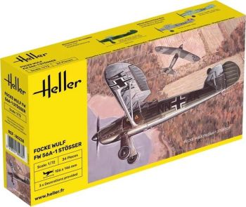 HEL80238 - FOCKE-WULF FW 56A-1 Stösser Militärflugzeug zum Zusammenbauen und Lackieren