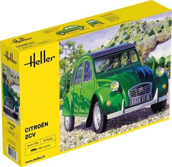 HEL80765 - Citroën 2CV (grün) – Modellbausatz mit Farben