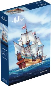 HEL80829 - Segelschiff Golden Hind – Modellbausatz mit Farben
