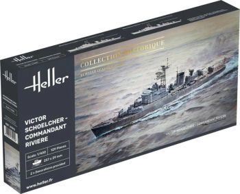 HEL81015 - Schiff von Victor Schoelcher – Commander Rivière zum Zusammenbauen und Bemalen