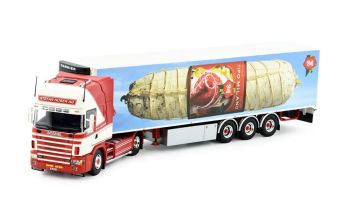 TEK81555 - SCANIA 164 Topline 4x2 mit 3-achsigem Kühlauflieger STEFAN HUBER