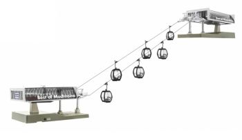 JC82491 - Skilift mit 6 OMEGA V10 Fling Mozart Gondeln - D-LINE