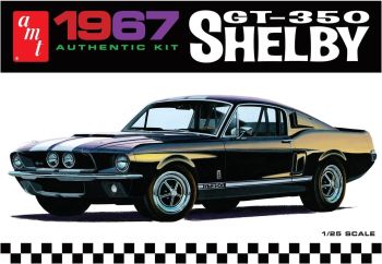 AMT834M/12 - SHELBY GT-350 1967 schwarz zum Zusammenbauen und Lackieren