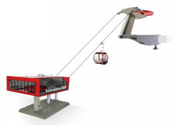 JC84388 - Seilbahn mit Gondelbahn Rot und Schwarz - KOHLMAISB