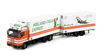 TEK84633 - SCANIA R143 6x2 Kühl-Motorwagen mit 2-Achs-Kühlanhänger LIEVAART