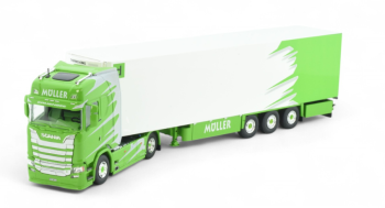 TEK84747 - SCANIA S Highline 4x2 mit 3-Achs-Kühlauflieger von MULLER