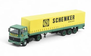 TEK85125 - FORD Transcontinental 4435 4x2 mit 3-achsigem Planenauflieger (SCHENKER)