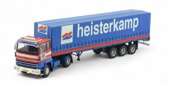 TEK85251 - FORD Transcontinental 4x2 mit 3-Achs-HEISTERKAMP-Curtainsider-Anhänger