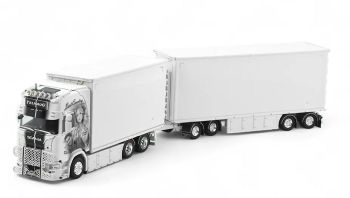 TEK85554 - SCANIA Next Generation Highline 6x4 Lkw mit 2+2-achsigem Auflieger (TELHAUG)