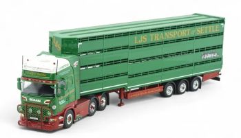 TEK86507 - SCANIA R Topline 6x4 mit 3-achsigem LJS Transport Viehanhänger
