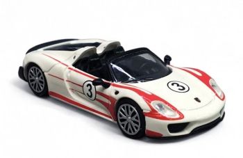 MNC870062137 - PORSCHE 918 Spyder #3 2015 Weiß mit roten Streifen