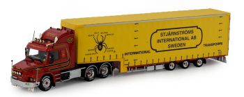 TEK80743 - SCANIA T143 6x4 mit Planenanhänger 3 Achsen STJARNSTROM