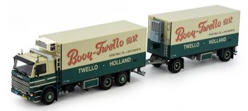 TEK80911 - SCANIA R112 6x2 Kühlwagen mit Anhänger 2 Achsen BOOY TWELLO