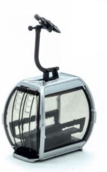 JC82100 - Grauer Omega V 10er-Gondel 1/87
