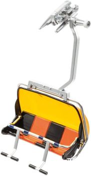JC87150 - 4-Personen-Sessellift Schwarz und Orange Orange Bubble