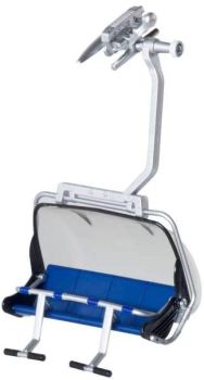 JC87300 - 4-Personen-Sessellift schwarz und orange-gelbe Kuppel