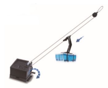 JC89094 - Skilift mit 1 schwarzen Handgondel