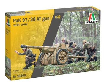 ITA96460 - PAK 97/38 Panzerabwehrkanone mit Besatzung zum Zusammenbauen und Bemalen