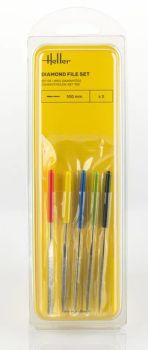 HEL99005 - Set mit 5 Diamantfeilen, 10 cm