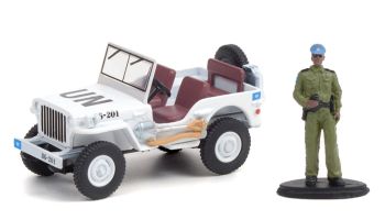 GREEN97110-A - JEEP WILLYS mit Wachmann im Blister