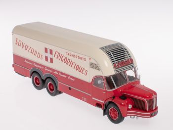 G111A034 - BERLIET GBM 10 Forwarder Koffer / Kastenwagen mit Fahrerhaus Cottard 1960