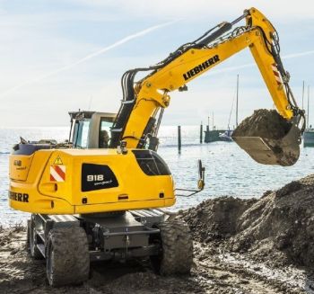 AT3200142 - Bagger LIEBHERR A918 Compact Litronic Nokian-Reifen - BIS ZU VERKAUFEN