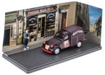 ATL2428001 - CITROEN 2 CV Lebensmitteltransporter Felix Potin mit Figur aus der Serie der kleinen Nutzfahrzeuge für Handwerker und Gewerbetreibende