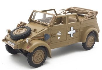 CAR455 - VOLKSWAGEN Kubelwagen 82 unbedeckte Sandversion 1940 Deutsche Armee Afrika Korps Division