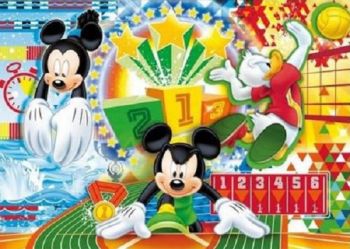 CLE22222-4 - Puzzle 15 Teile Mickey und seine Freunde bei den Olympischen Spielen