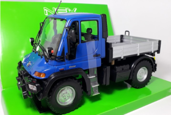 WEL22098W - Kipper Farbe Blau - MERCEDES UNIMOG U400