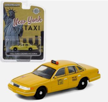 GREEN30206VERT - FORD Crown Victoria TAXI NEW YORK in Blisterverpackung  Grüne Felgen