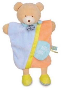 DC2784OURS - Bärenpuppe Kleines Geheimnis Blau 25 cm