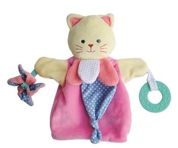 DC3005CHAT - Rosa Katzenpuppe 30 cm