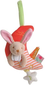 DC3015LAPIN - Spieluhr - Nachleuchtend - Hase 20 cm